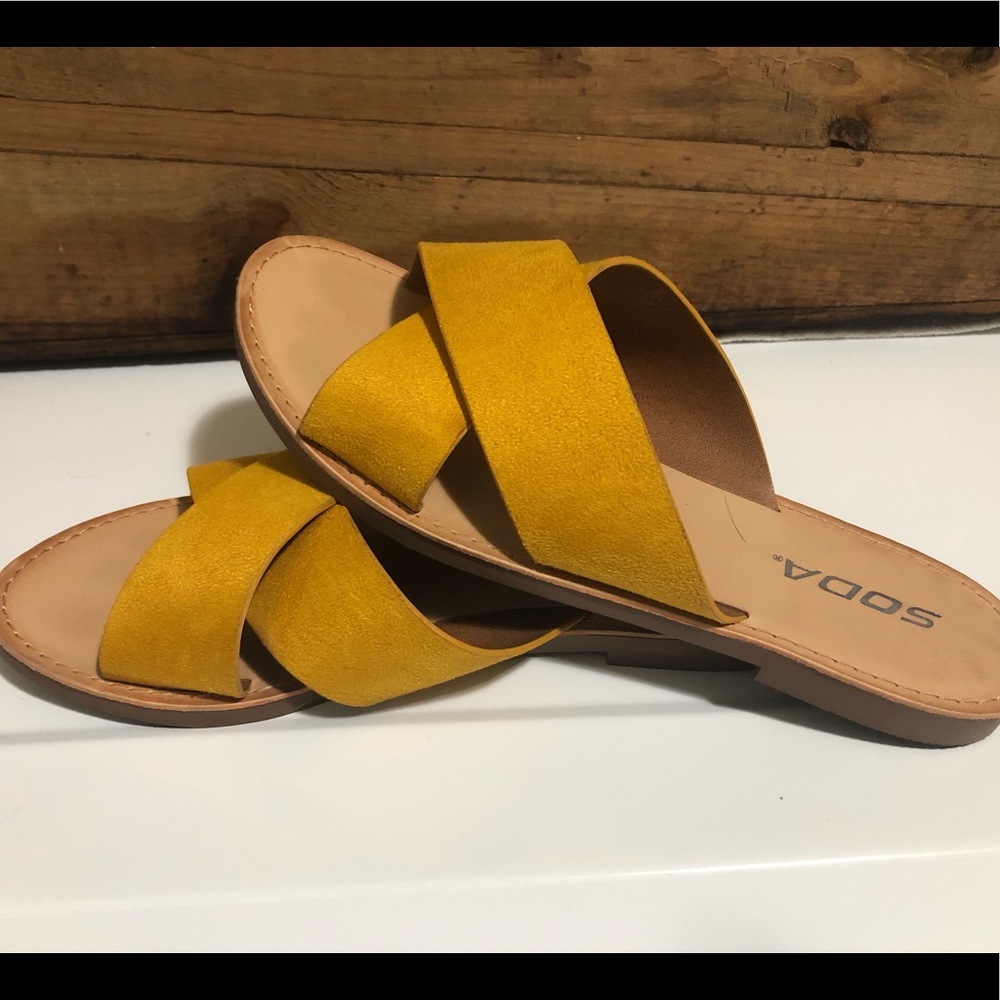 Soda slip on sandals